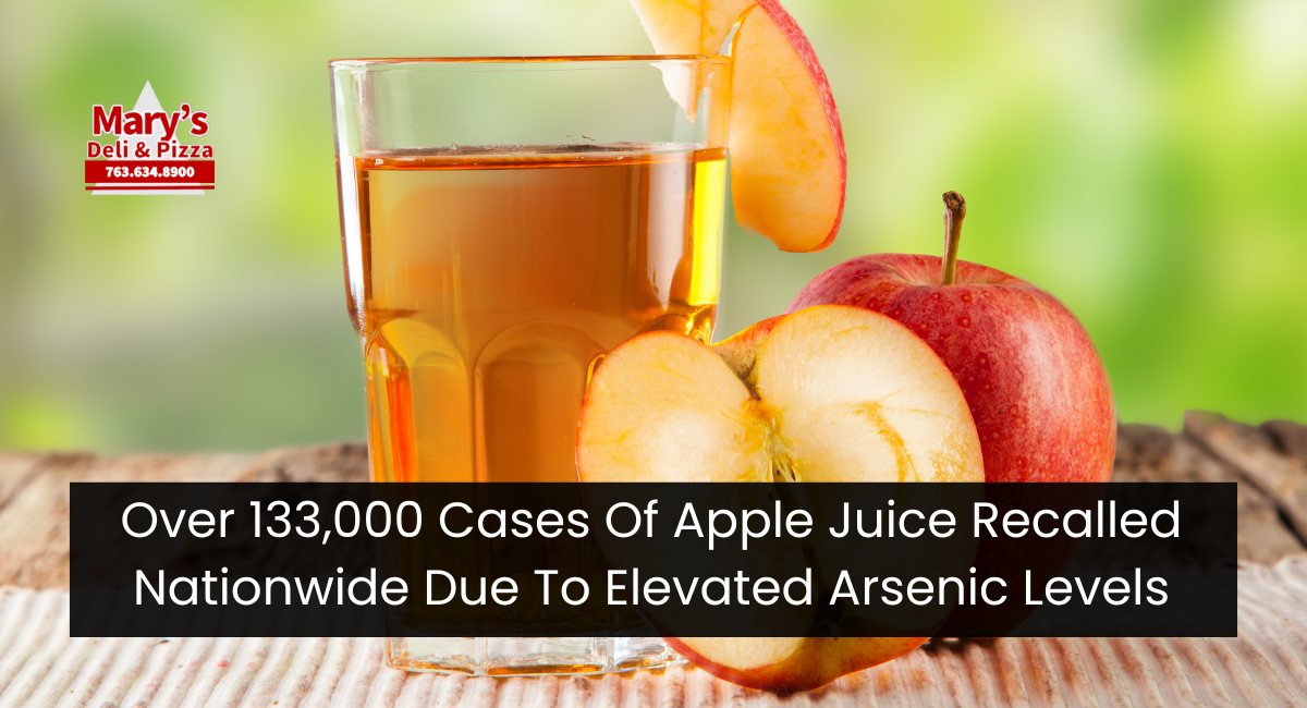 Over 133,000 Cases Of Apple Juice Recalled Nationwide Due To Elevated Arsenic Levels