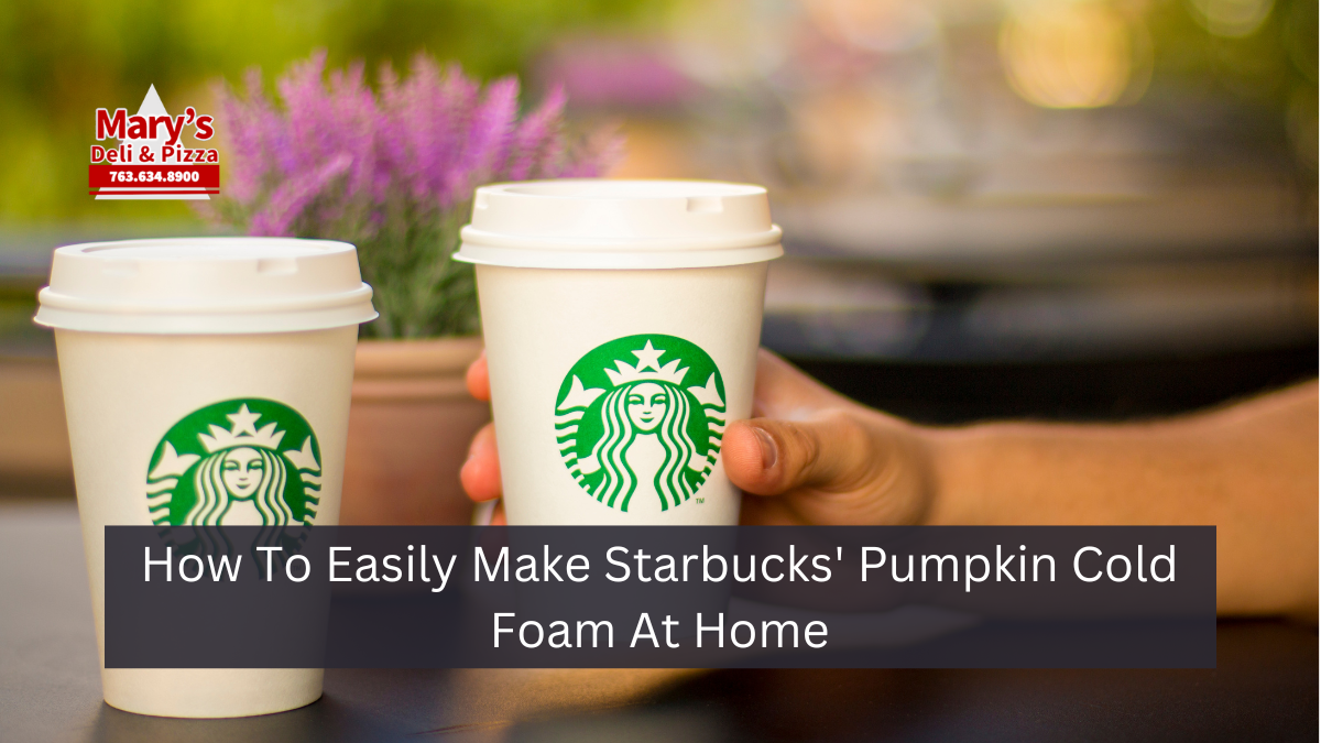 How To Easily Make Starbucks' Pumpkin Cold Foam At Home